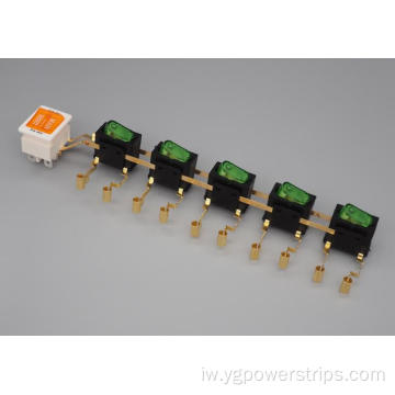 5H NEON/LED כפול-קוט-קוטב מתג אינטגרלי